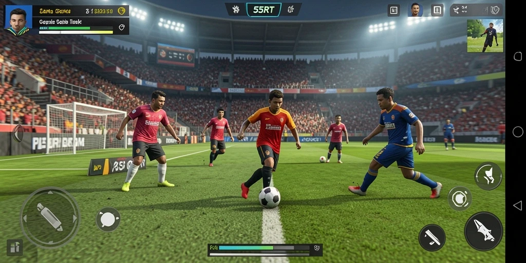 Tampilan gameplay 55RT yang seru dan menegangkan.