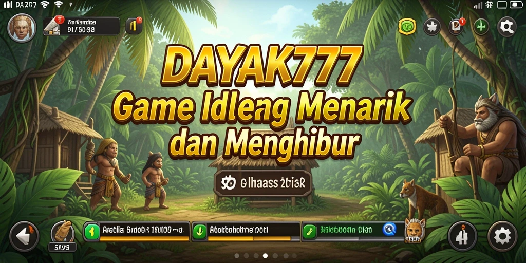 Screenshot utama DAYAK777 menampilkan momen seru gameplay Idle.