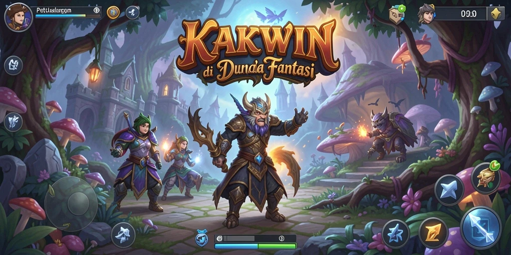 Tangkapan layar utama KAKWIN menampilkan aksi mendebarkan dalam petualangan.