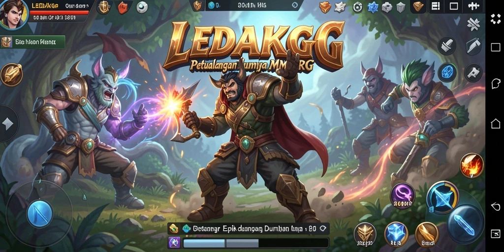 Tampilan gameplay menakjubkan di dunia MMORPG LEDAKGG.
