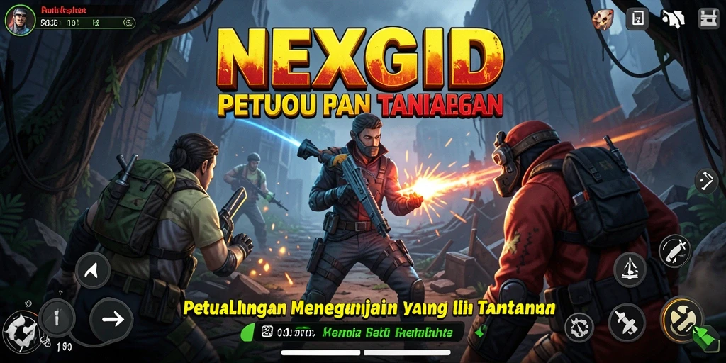 Gameplay NEXGID yang menegangkan dan penuh tantangan dari petualangan seru.