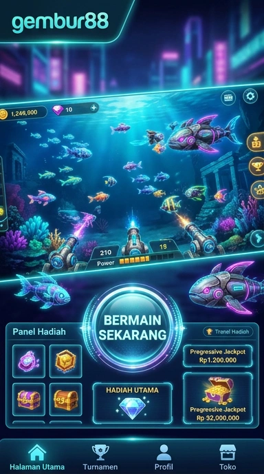 Tampilan utama aplikasi gembur88 dengan navigasi mudah.